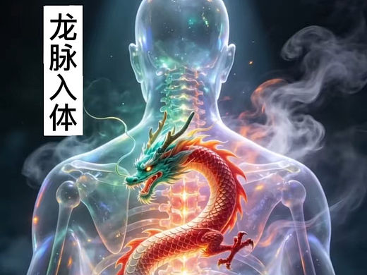 龙脉入体修真能量图