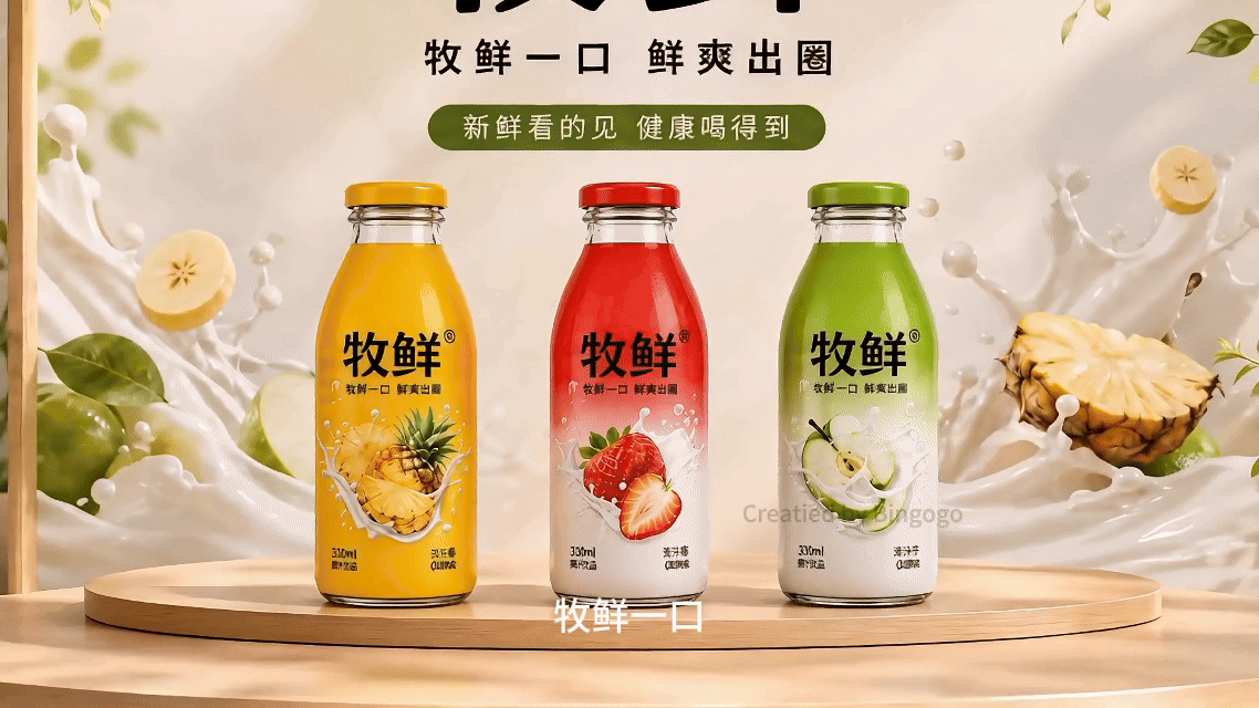 【牧鲜0蔗糖酸奶】TVC广告（图ZNDA2OTU3MTEy） - AI作品 - 站酷设计师会飞De冰原创素材 - 站酷ZCOOL