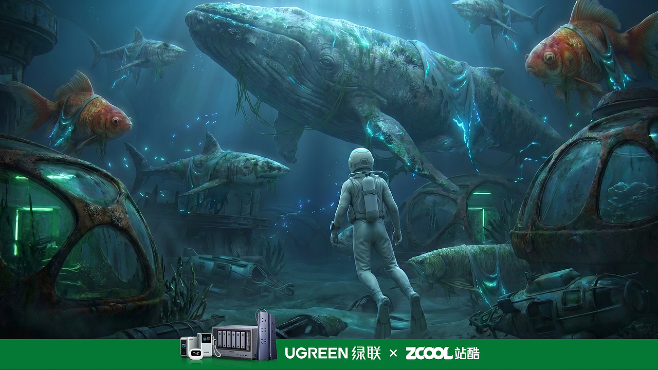 拯救海底动物园（图ZNDA2OTY4NDk2） - AI作品 - 站酷设计师YOHO007原创素材 - 站酷ZCOOL
