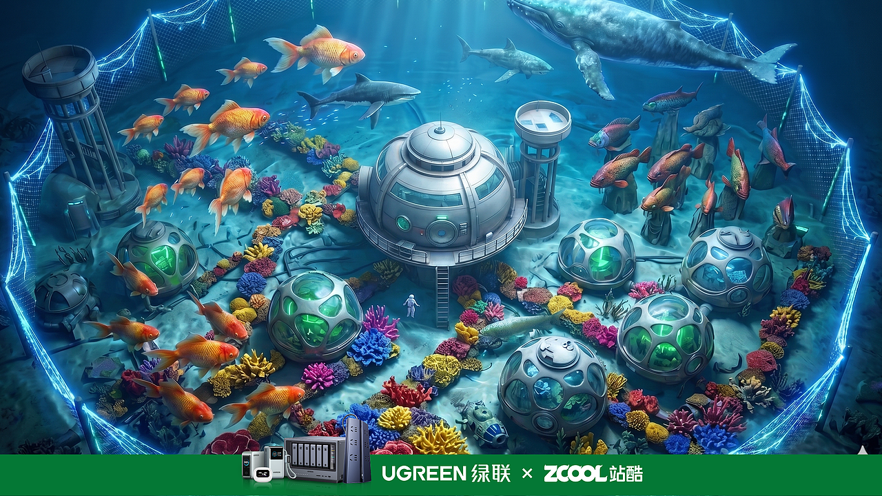 拯救海底动物园（图ZNDA2OTY4NTA0） - AI作品 - 站酷设计师YOHO007原创素材 - 站酷ZCOOL
