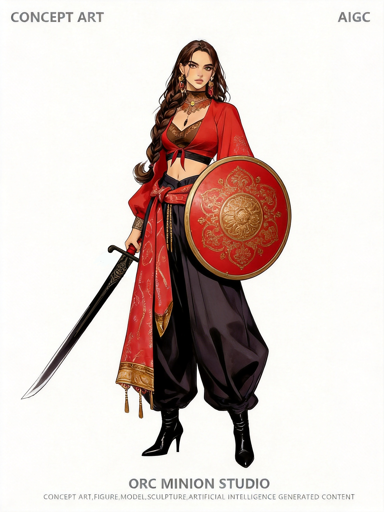 《黄金城》角色概念设计手绘1（图ZNDA2OTcyNzc2） - 概念设定 - 站酷设计师爱吃烤肠的颜料原创素材 - 站酷ZCOOL