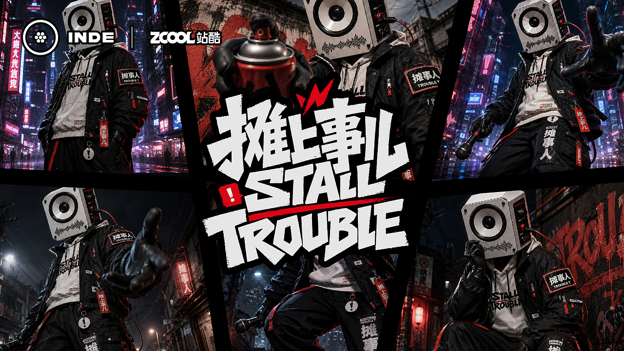 TROUBLE T|把摊位当舞台,把城市噪音调成自己的 beat(图ZNDA3MDAxOTc2) - 人物/生物 - 站酷设计师鲁鲁翁原创素材 - 站酷ZCOOL