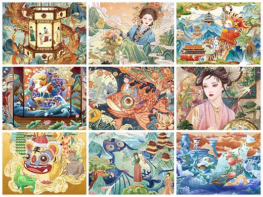 非遗插画合集