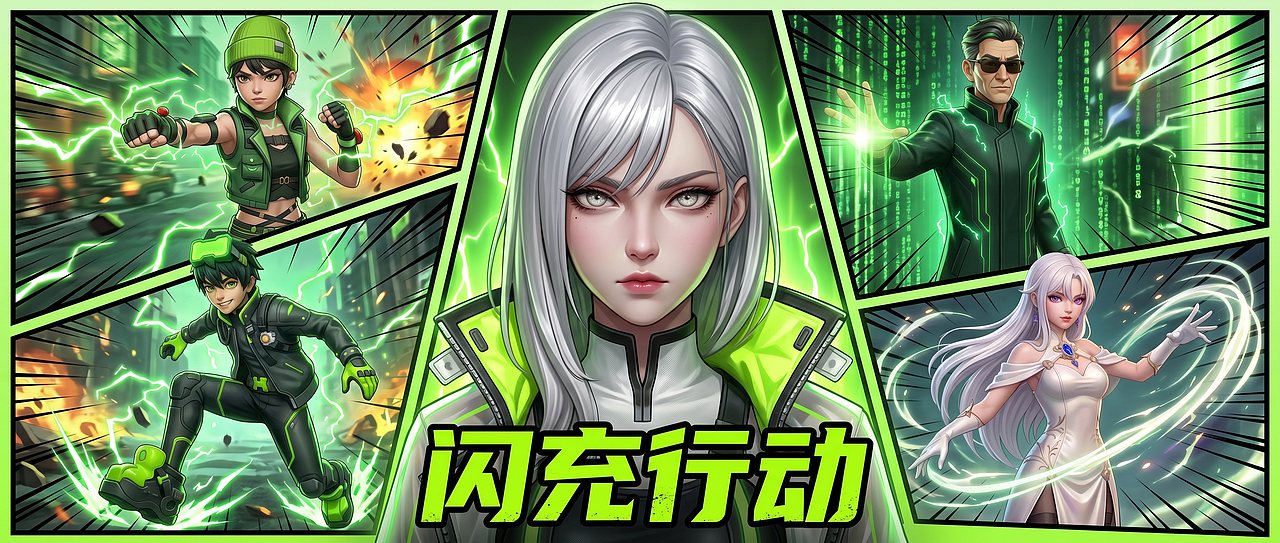 「智护未来」绿联百校行特别篇《闪充行动》(图ZNDA3MDE4MDQ0) - AI作品 - 站酷设计师上分吧Pt原创素材 - 站酷ZCOOL