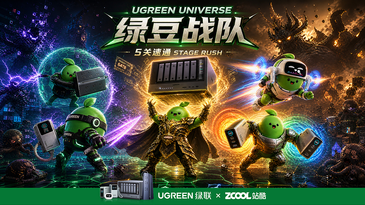 UGREEN 英雄纪元(图ZNDA3MDUwNDgw) - AI作品 - 站酷设计师DAFUDAFUDAFU原创素材 - 站酷ZCOOL