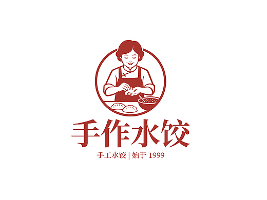 传统水饺品牌logo