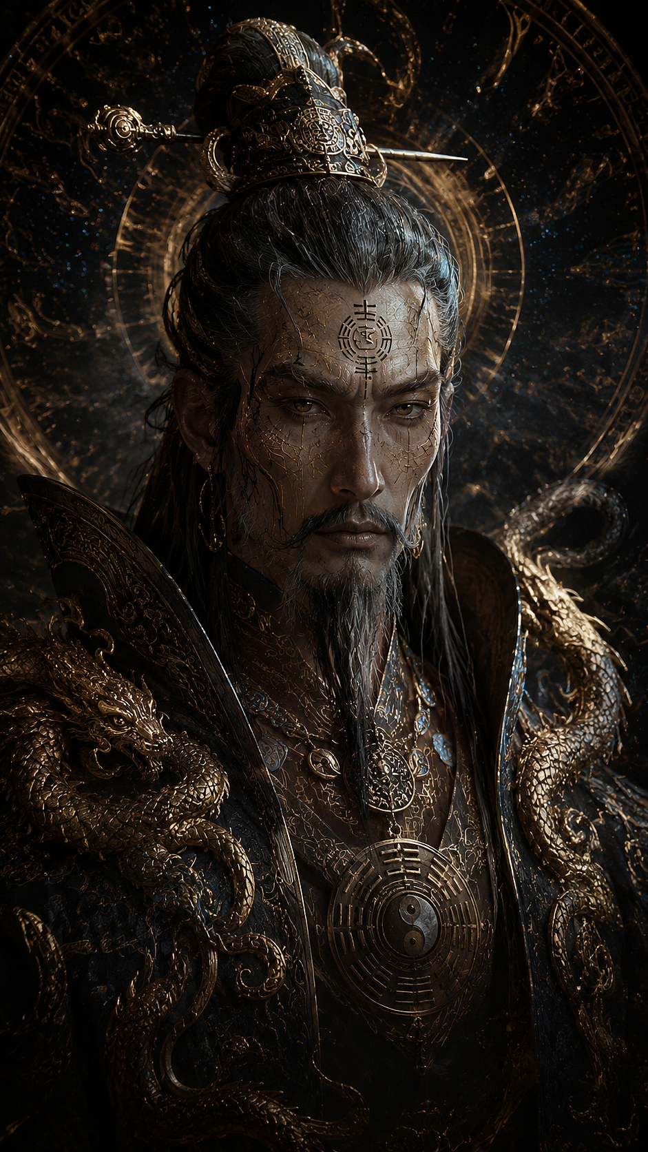 神话重铸:东方诸神图卷(图ZNDA3MDY5OTYw) - 海报 - 站酷设计师6号AI造梦社原创素材 - 站酷ZCOOL