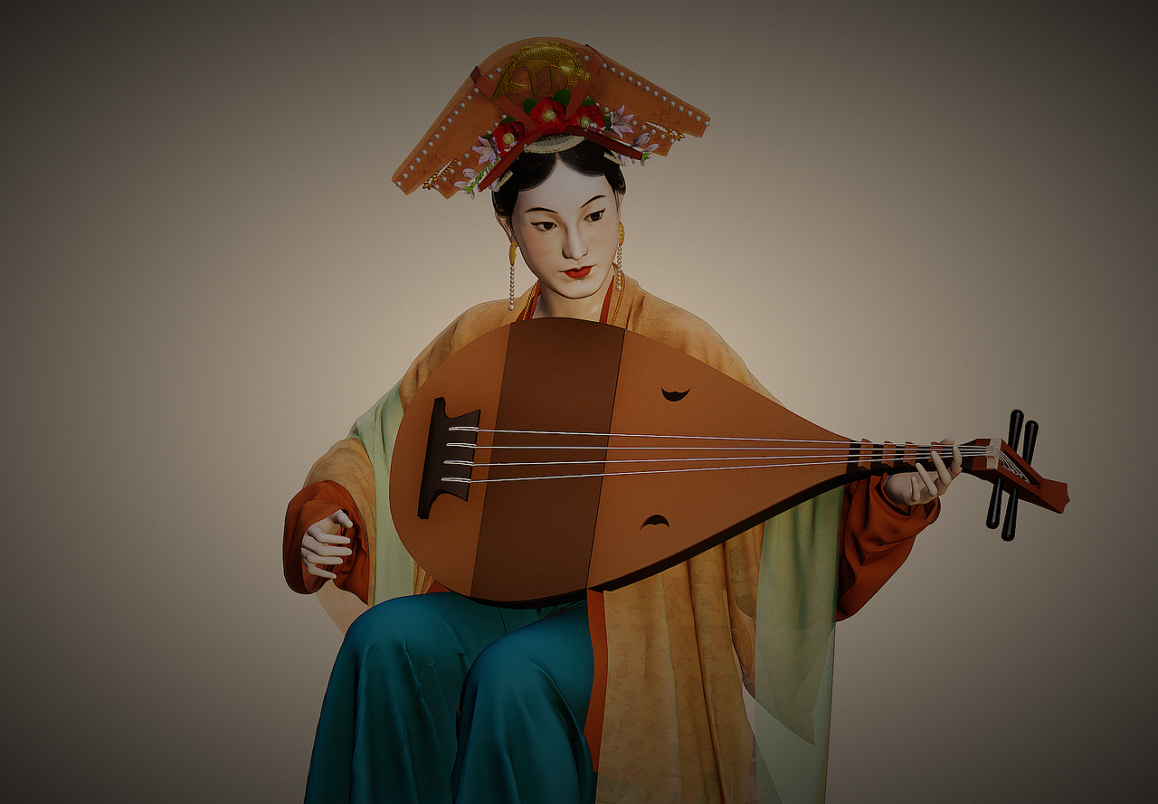 诉衷情·琵琶女（图ZNDA3MDc0MTEy） - AI作品 - 站酷设计师国风灵感集原创素材 - 站酷ZCOOL