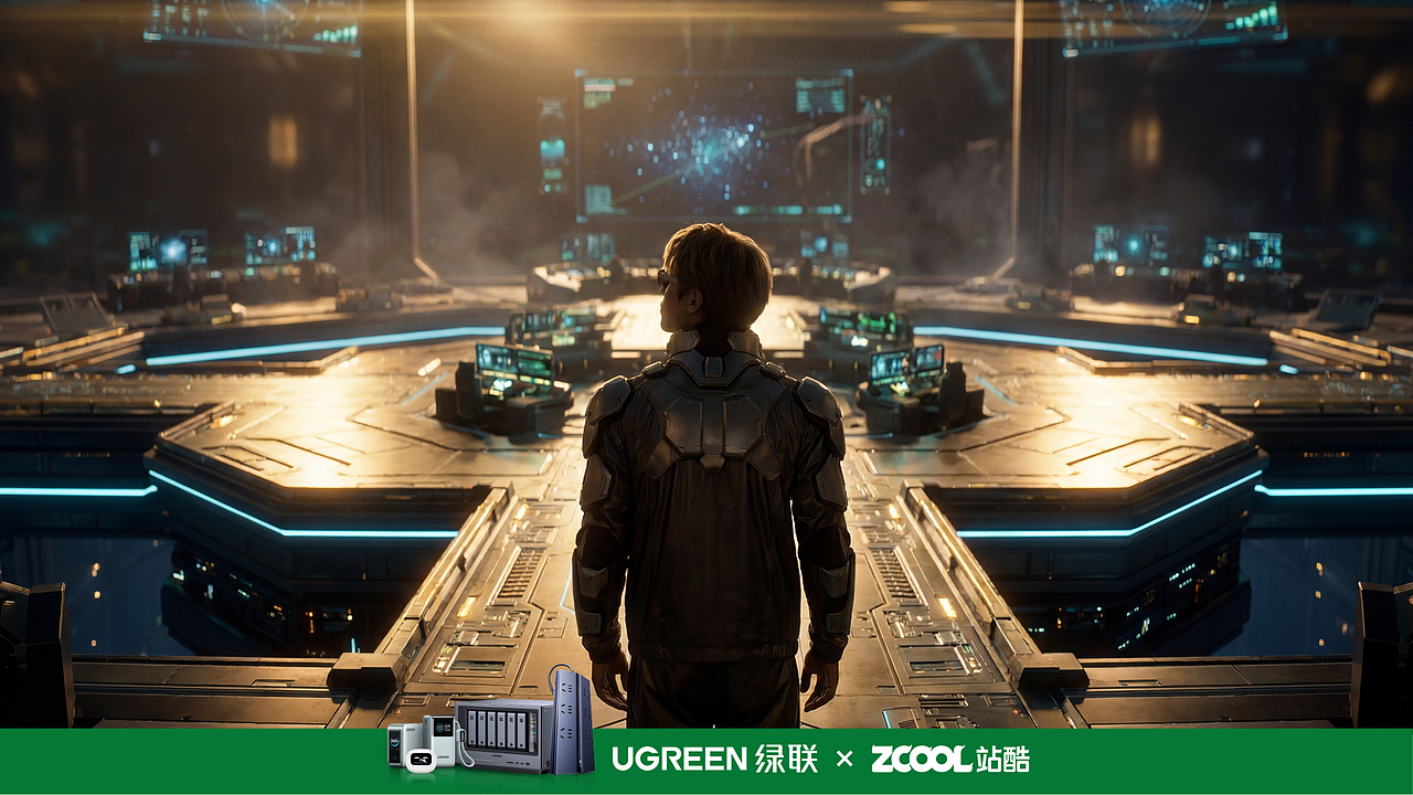 《幕后玩家》 |UGREEN|数字安全星域 硬核极客统治力(图ZNDA3MDgyMDMy) - AI作品 - 站酷设计师米椒青柠糖原创素材 - 站酷ZCOOL
