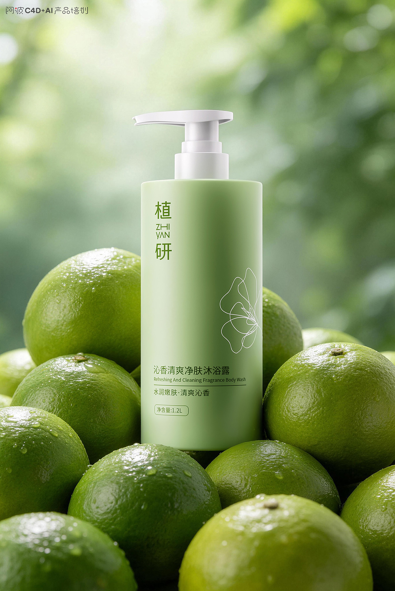 阿波c4d+ai运动水杯和沐浴露（图ZNDA3MTM3NjQ4） - AI作品 - 站酷设计师阿波C4D产品培训原创素材 - 站酷ZCOOL