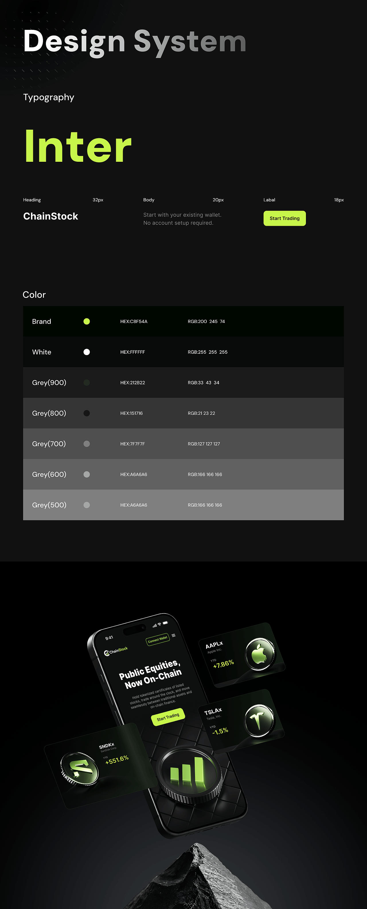 ChainStock — RWA Tokenized Stocks UI/UX Design(图ZNDA3MTM5Mzg4) - 企业官网 - 站酷设计师Valu_Design原创素材 - 站酷ZCOOL