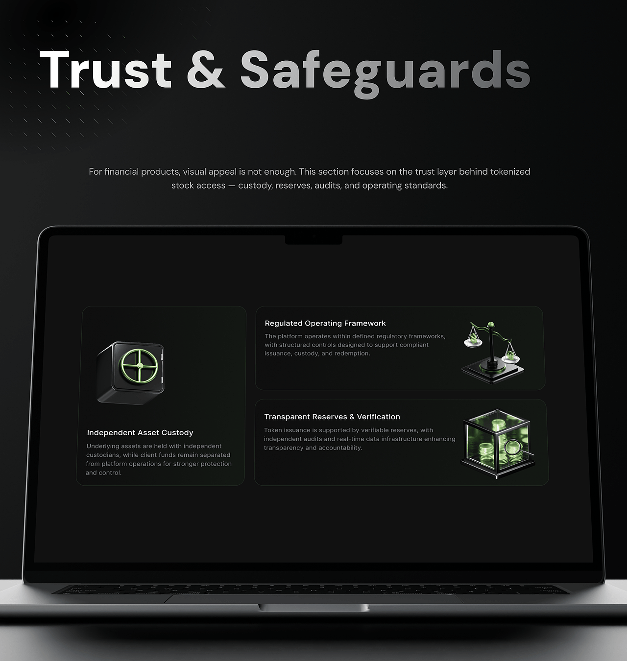 ChainStock — RWA Tokenized Stocks UI/UX Design(图ZNDA3MTM5NDEy) - 企业官网 - 站酷设计师Valu_Design原创素材 - 站酷ZCOOL