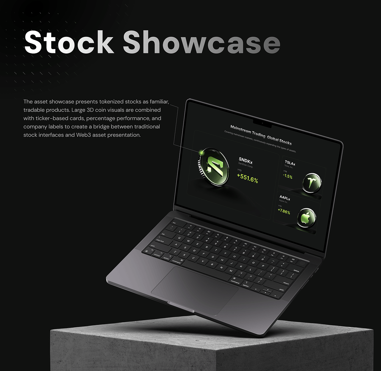 ChainStock — RWA Tokenized Stocks UI/UX Design(图ZNDA3MTM5NDA0) - 企业官网 - 站酷设计师Valu_Design原创素材 - 站酷ZCOOL