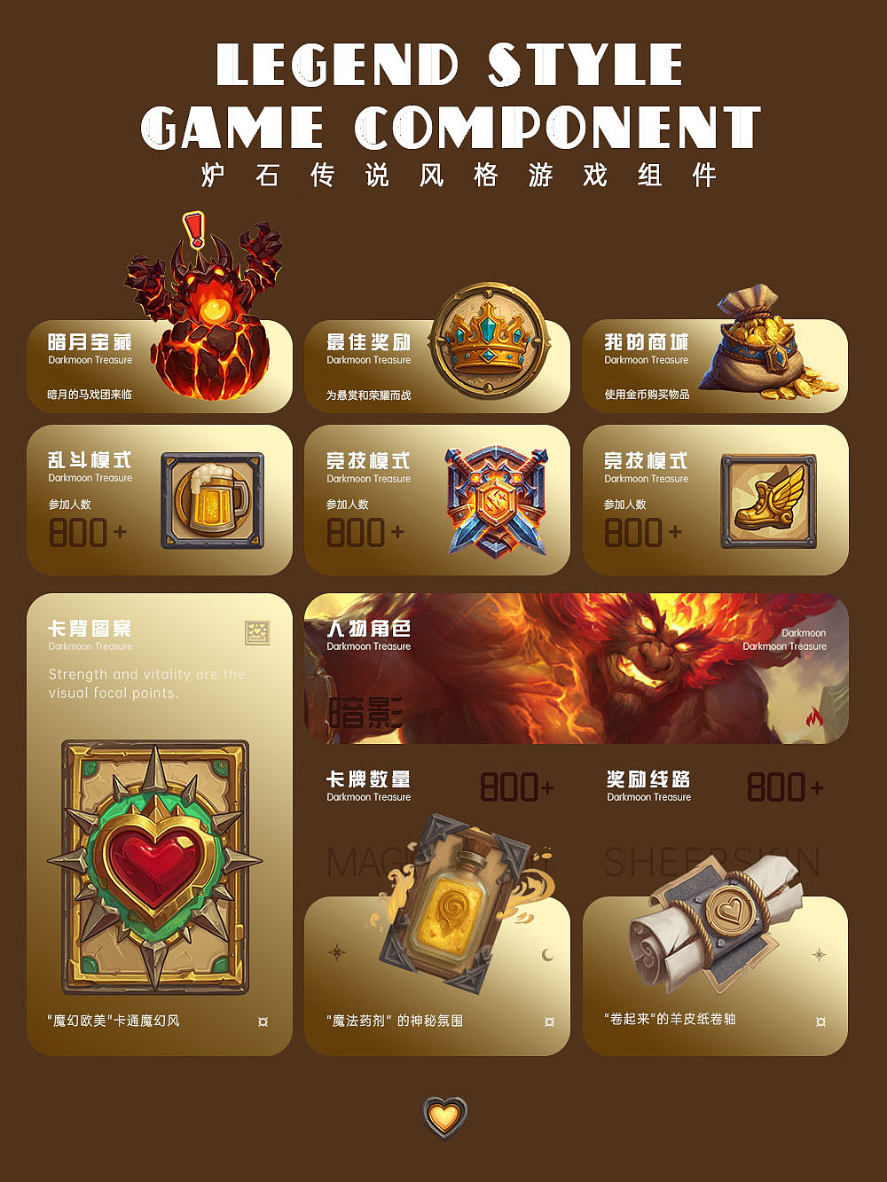 AIGC组件：炉石传说风格（图ZNDA3MTM5ODE2） - 海报 - 站酷设计师kelibaobao原创素材 - 站酷ZCOOL