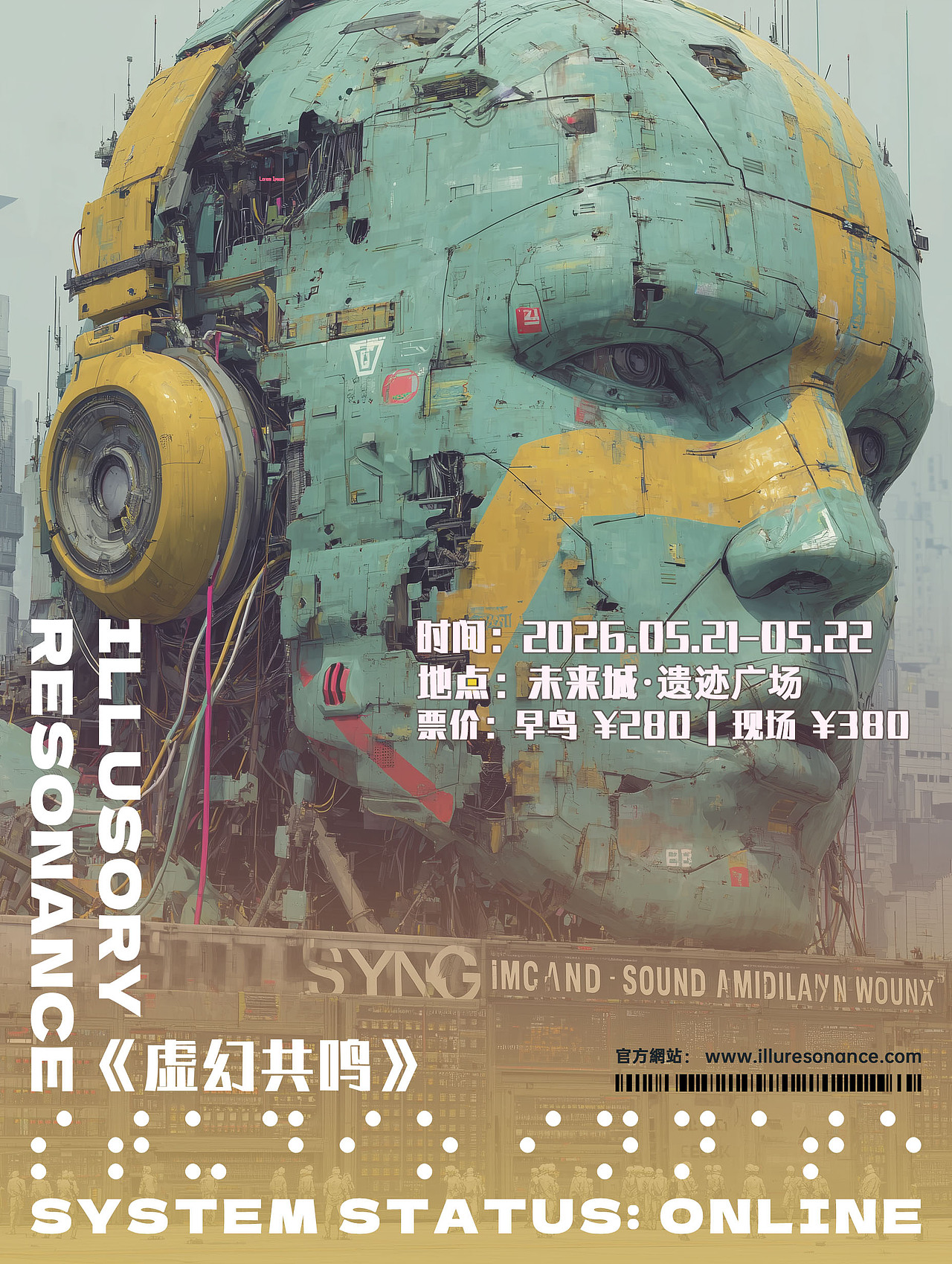 AIGC商业海报：工业废墟+赛博朋克风格（图ZNDA3MTM5ODcy） - 海报 - 站酷设计师kelibaobao原创素材 - 站酷ZCOOL