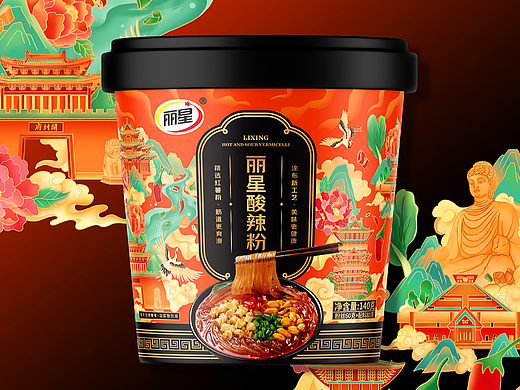 与辉同行&特供版-酸辣粉-包装设计
