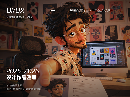 2025 UI作品整理 海外项目总结 I B C可视化及其他设计