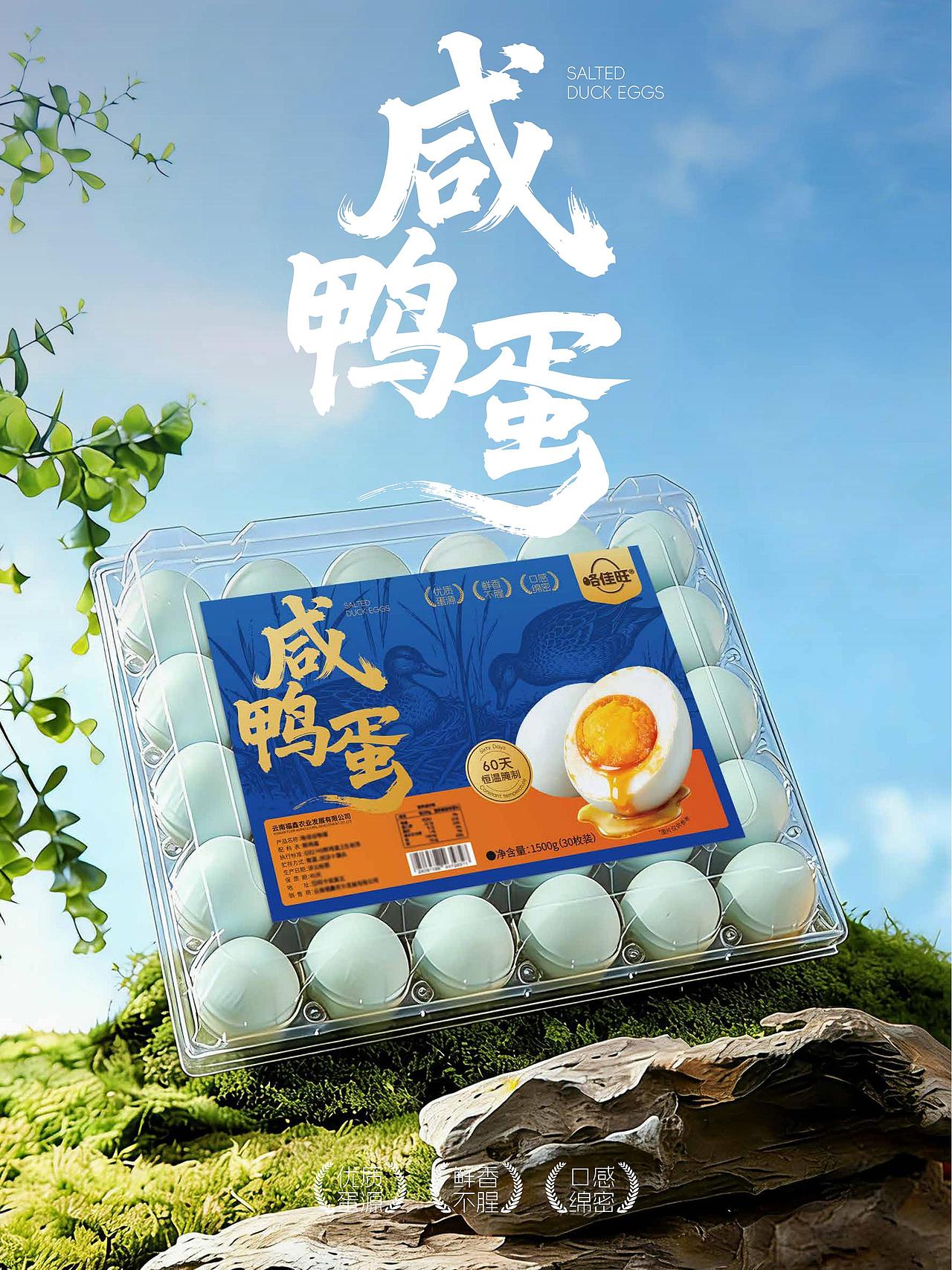 【咯佳旺】海鸭蛋&松花蛋包装 | 晓众品牌（图ZNDA3MTYxNzE2） - 品牌 - 站酷设计师晓众品牌全案设计原创素材 - 站酷ZCOOL