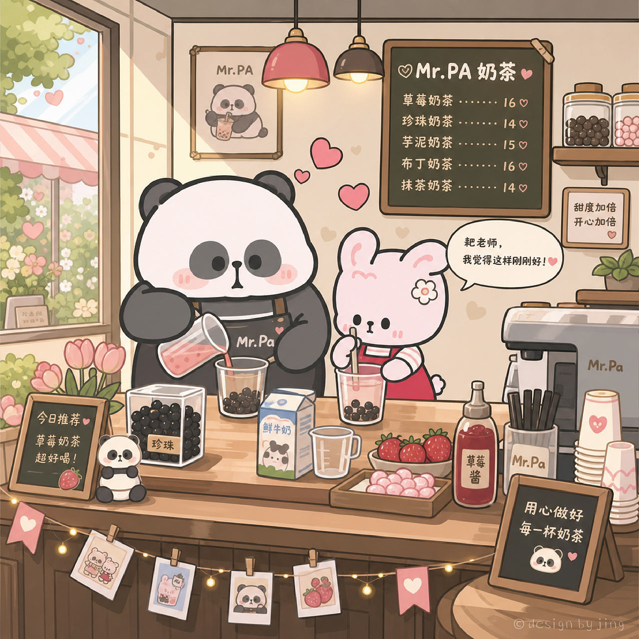爱意藏烟火，温柔伴朝夕 （ IP插画创作）（图ZNDA3MTc0MTMy） - 创作习作 - 站酷设计师海盐贝贝小屋原创素材 - 站酷ZCOOL