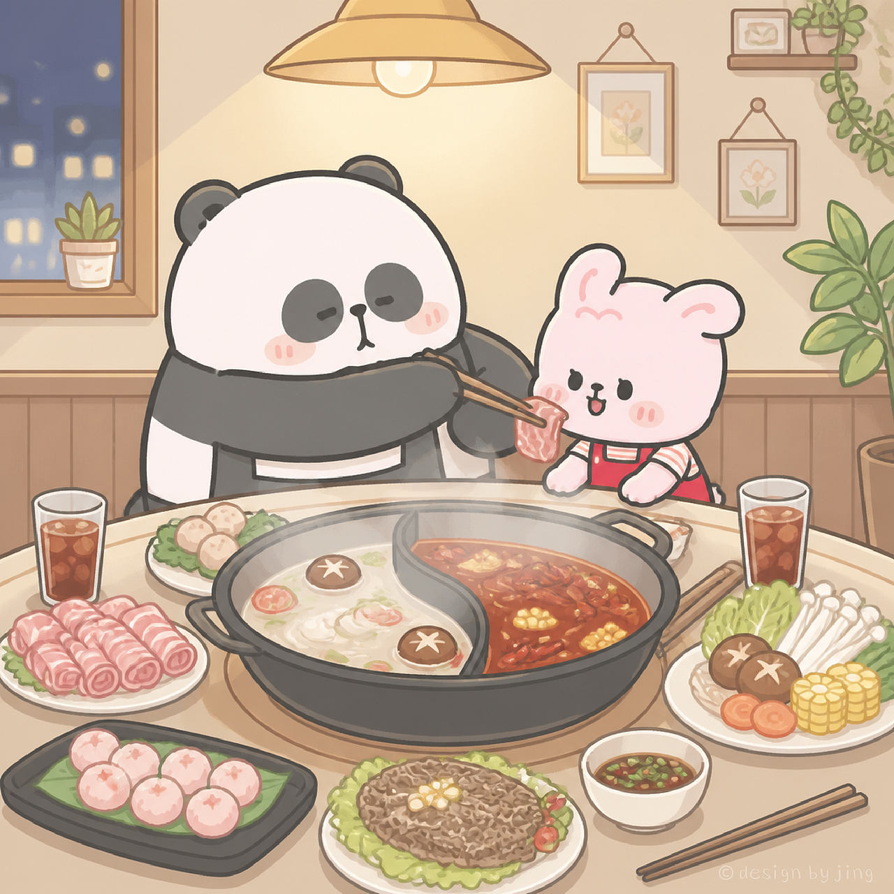 爱意藏烟火，温柔伴朝夕 （ IP插画创作）（图ZNDA3MTc0MTUy） - 创作习作 - 站酷设计师海盐贝贝小屋原创素材 - 站酷ZCOOL