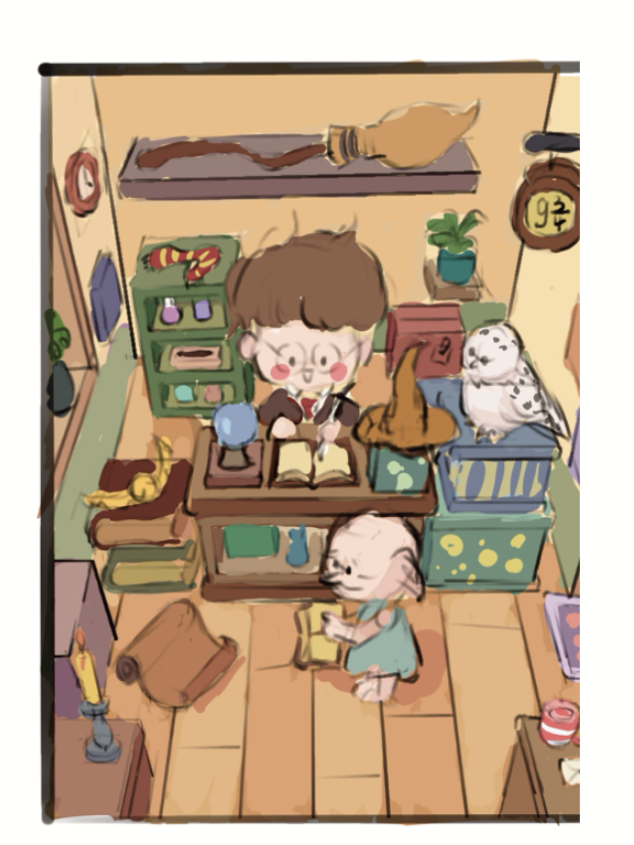 魔法小屋场景（图ZNDA3MTkxNDg0） - 创作习作 - 站酷设计师进阶的青小争原创素材 - 站酷ZCOOL