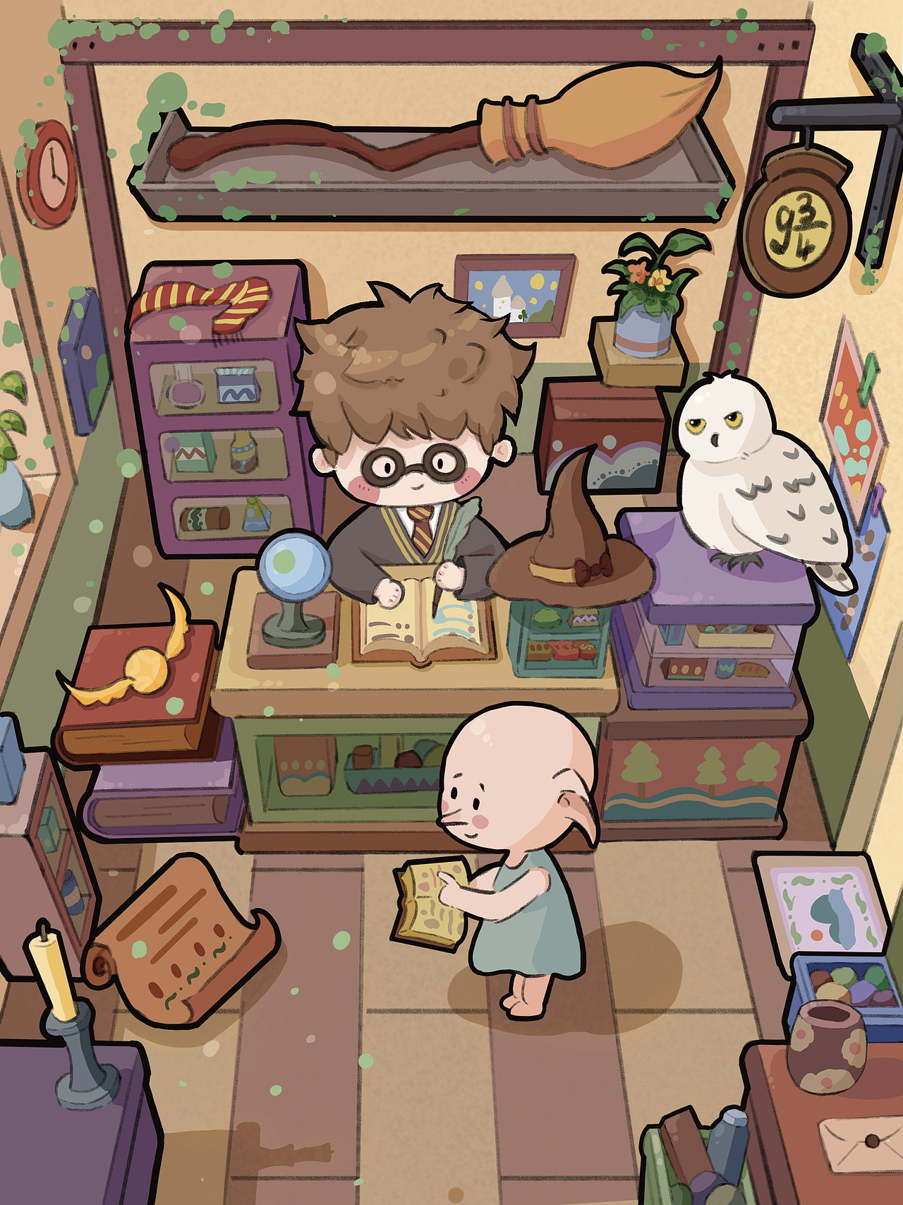 魔法小屋场景（图ZNDA3MTkxNDc2） - 创作习作 - 站酷设计师进阶的青小争原创素材 - 站酷ZCOOL