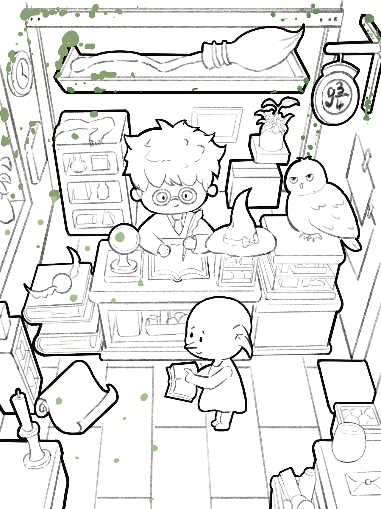 魔法小屋场景（图ZNDA3MTkxNDg4） - 创作习作 - 站酷设计师进阶的青小争原创素材 - 站酷ZCOOL