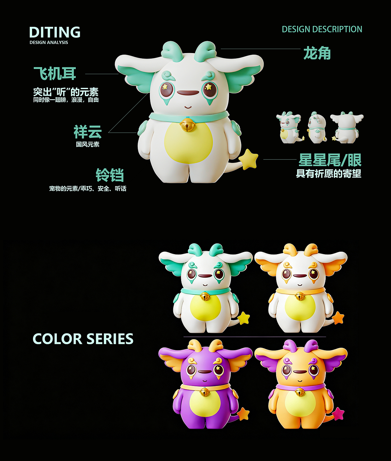 九华山谛听ip设计（图ZNDA3MjEwMDI0） - IP形象 - 站酷设计师子非乌鸦原创素材 - 站酷ZCOOL