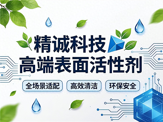 精诚科技高端表面活性剂：全场景适配+高效清洁+环保安全
