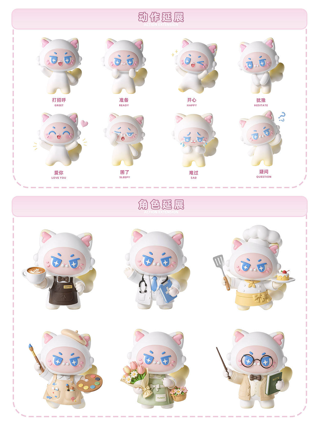 AIGC& IP形象设计& NEKOMAO（图ZNDA3MjIxODU2） - 人物/生物 - 站酷设计师学c4d的萌新cc原创素材 - 站酷ZCOOL