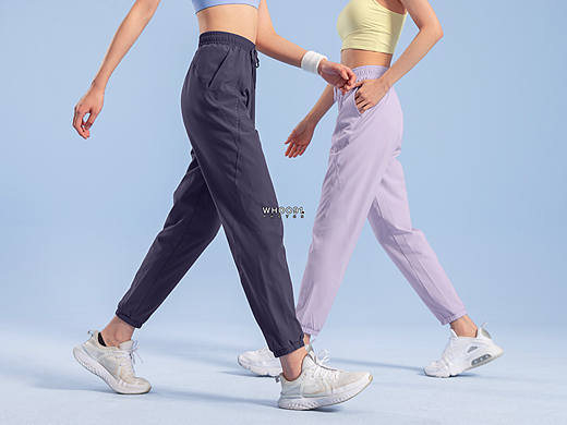 运动品牌拍摄丨束脚运动长裤双人lookbook