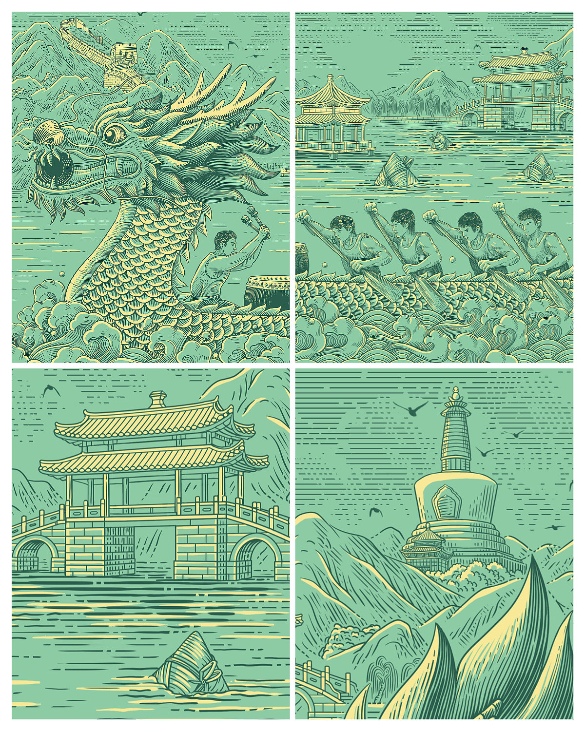 北京稻香村・北京礼粽|插画包装设计(图ZNDA3Mjc4NzQw) - 商业插画 - 站酷设计师欧阳鹏杰_OY原创素材 - 站酷ZCOOL