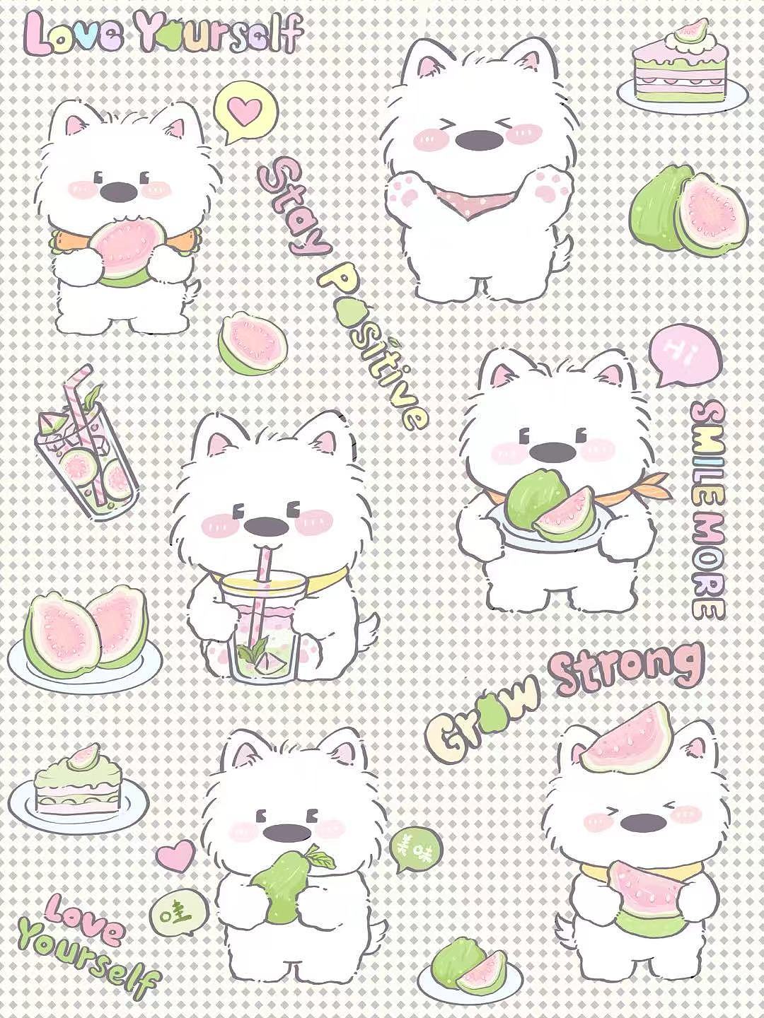 水果小狗系列（图ZNDA3MjkxNDE2） - 商业插画 - 站酷设计师画画的大佘原创素材 - 站酷ZCOOL