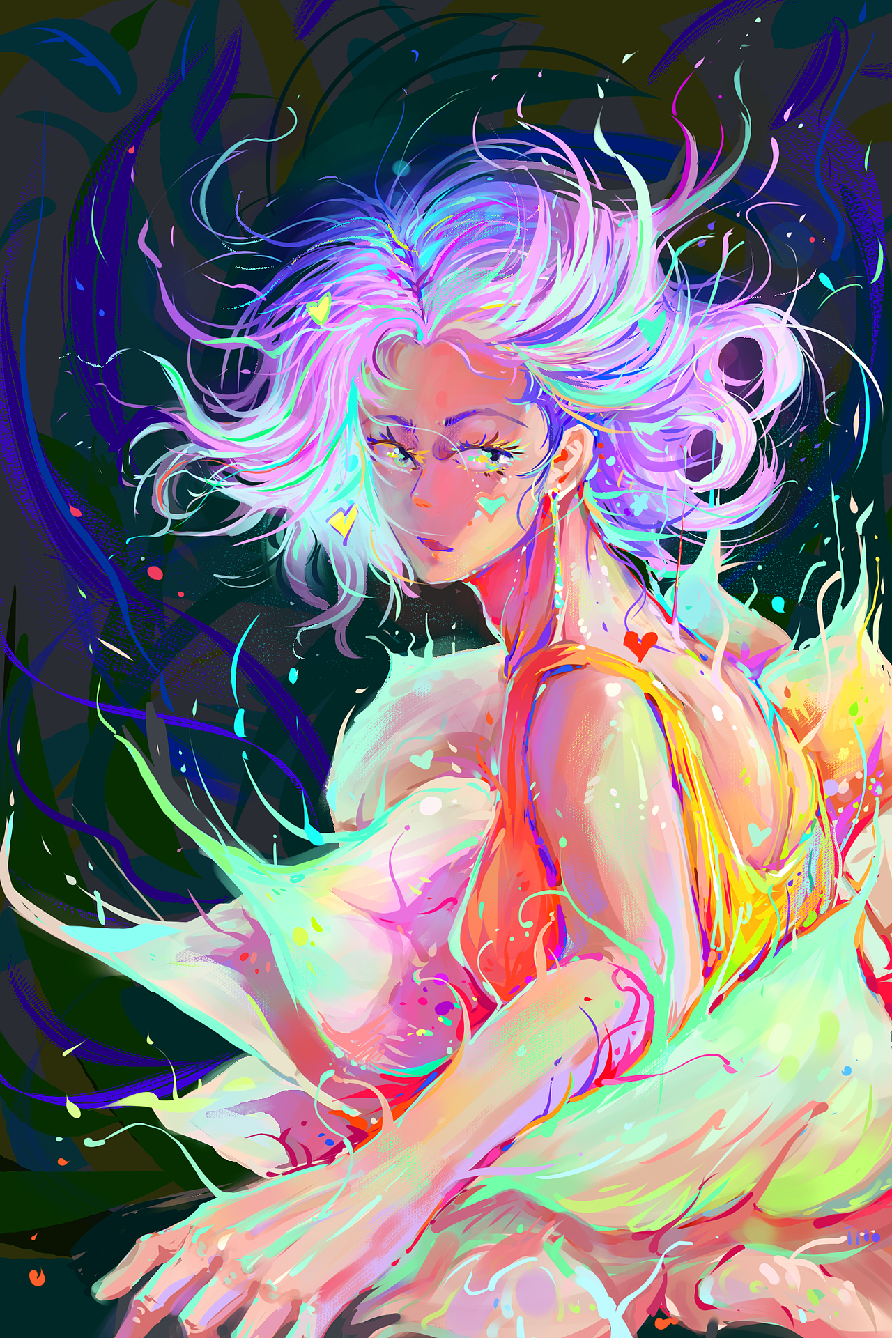 浪漫系列丨花与你（图ZNDA3MjkyMTg0） - 创作习作 - 站酷设计师野生画手川原创素材 - 站酷ZCOOL
