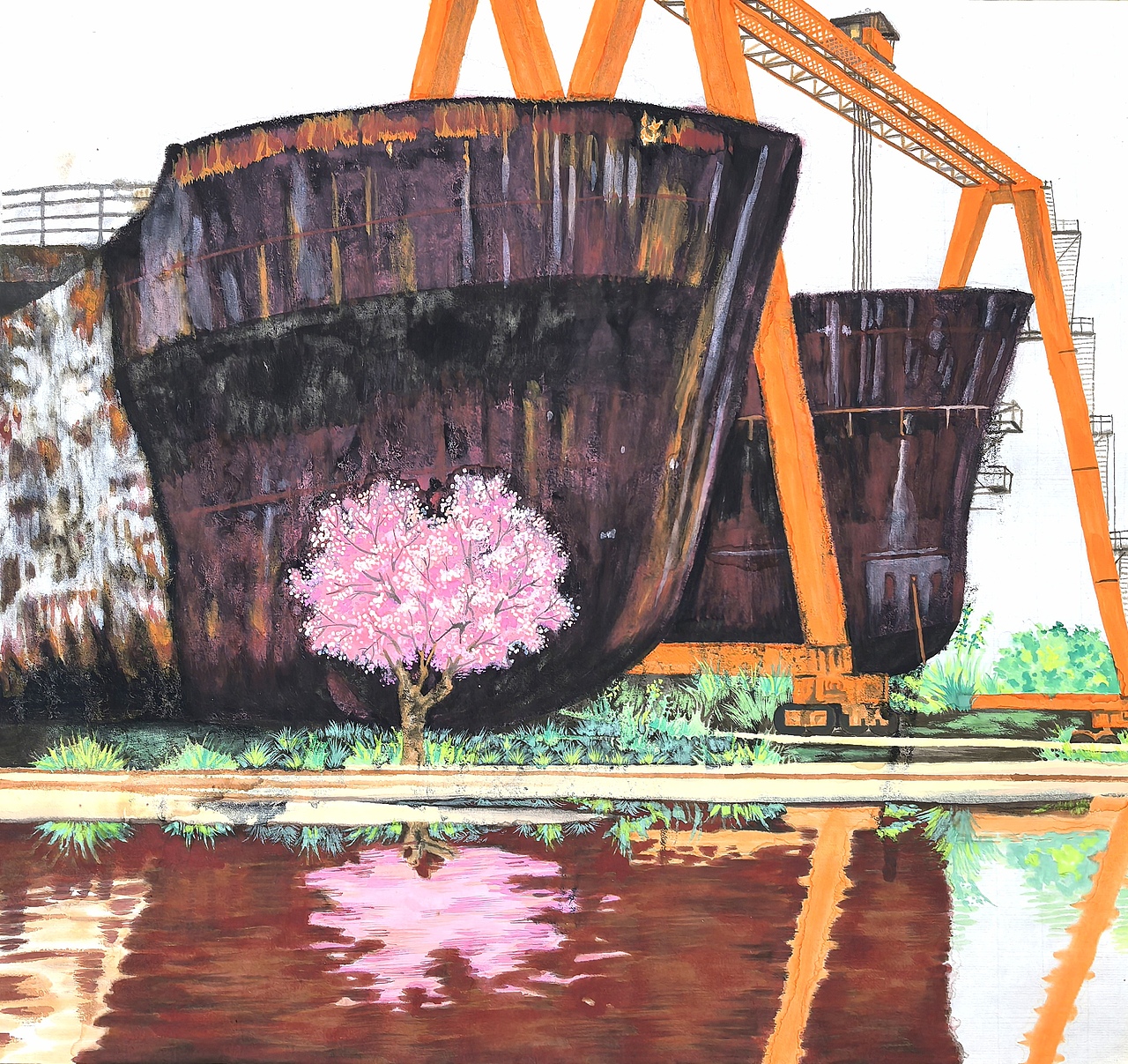 以笔墨绘江城以匠心叙时代-国画家杨瑞新作·大江潮声(图ZNDA3MzA5NTg0) - 绘画 - 站酷设计师中国画家湖北杨瑞原创素材 - 站酷ZCOOL