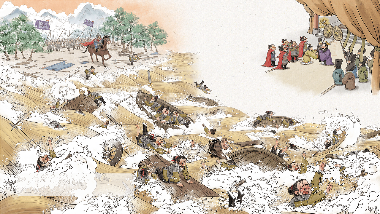 史记系列绘本（二）（图ZNDA3MzEyNTA0） - 儿童插画 - 站酷设计师陈楠MUtouNAN原创素材 - 站酷ZCOOL