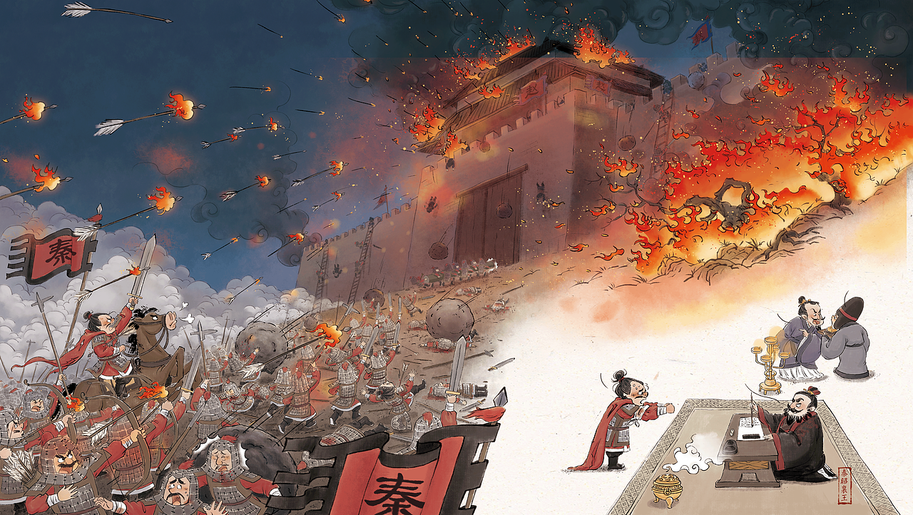 史记系列绘本（二）（图ZNDA3MzEyNTI4） - 儿童插画 - 站酷设计师陈楠MUtouNAN原创素材 - 站酷ZCOOL