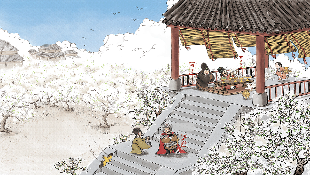 史记系列绘本（二）（图ZNDA3MzEyODAw） - 儿童插画 - 站酷设计师陈楠MUtouNAN原创素材 - 站酷ZCOOL