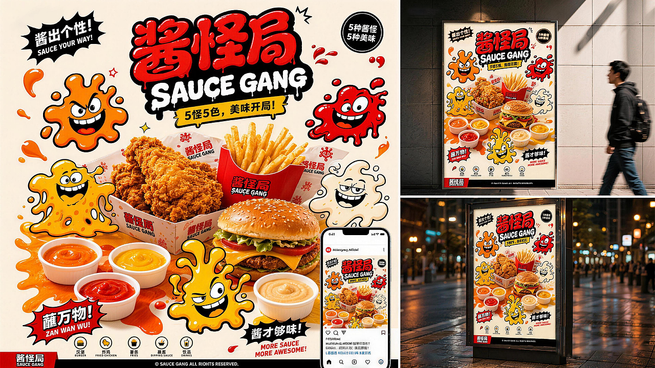 原创|蘸料品牌|酱怪局 SAUCE GANG(图ZNDA3MzIxMDMy) - 其他工业/产品 - 站酷设计师卓卓卓zhuo原创素材 - 站酷ZCOOL