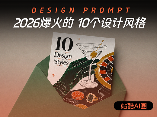2026设计新趋势｜10种风格指南（附提示词）
