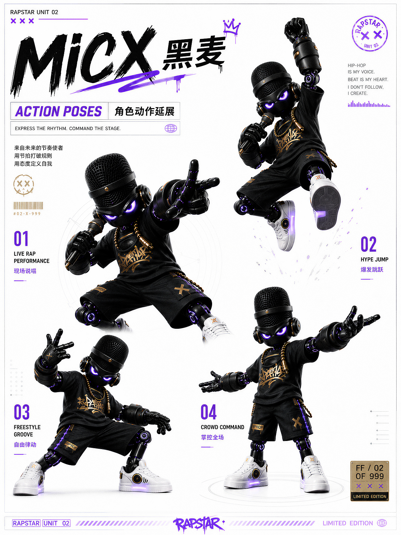 MICX·黑麦 | 麦克风机器人IP角色设计（图ZNDA3MzUyOTQ4） - 人物/生物 - 站酷设计师果动公元原创素材 - 站酷ZCOOL