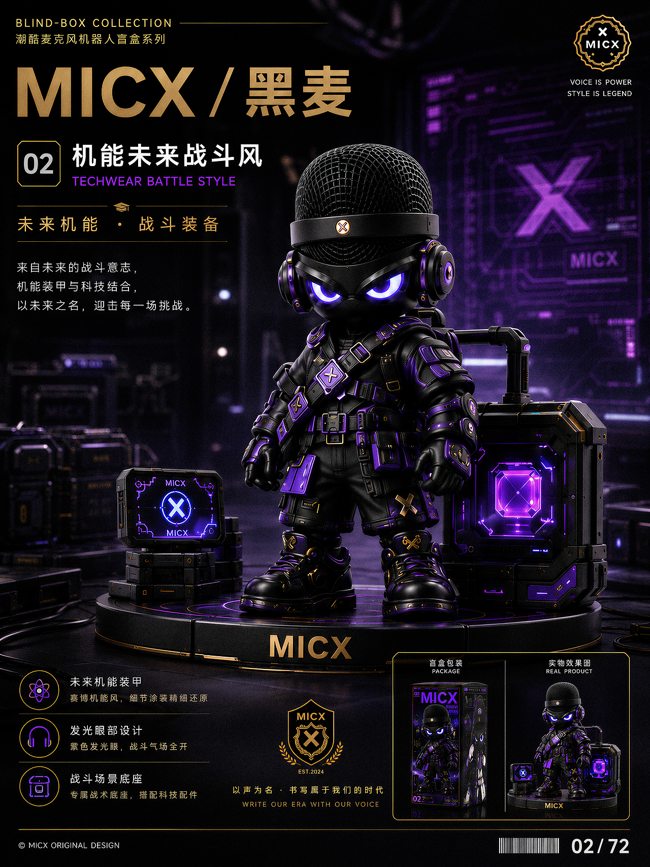 MICX·黑麦 | 麦克风机器人IP角色设计（图ZNDA3MzUyOTg4） - 人物/生物 - 站酷设计师果动公元原创素材 - 站酷ZCOOL
