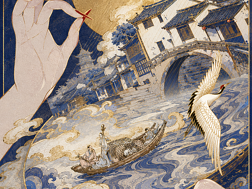 【江南】手绘海报