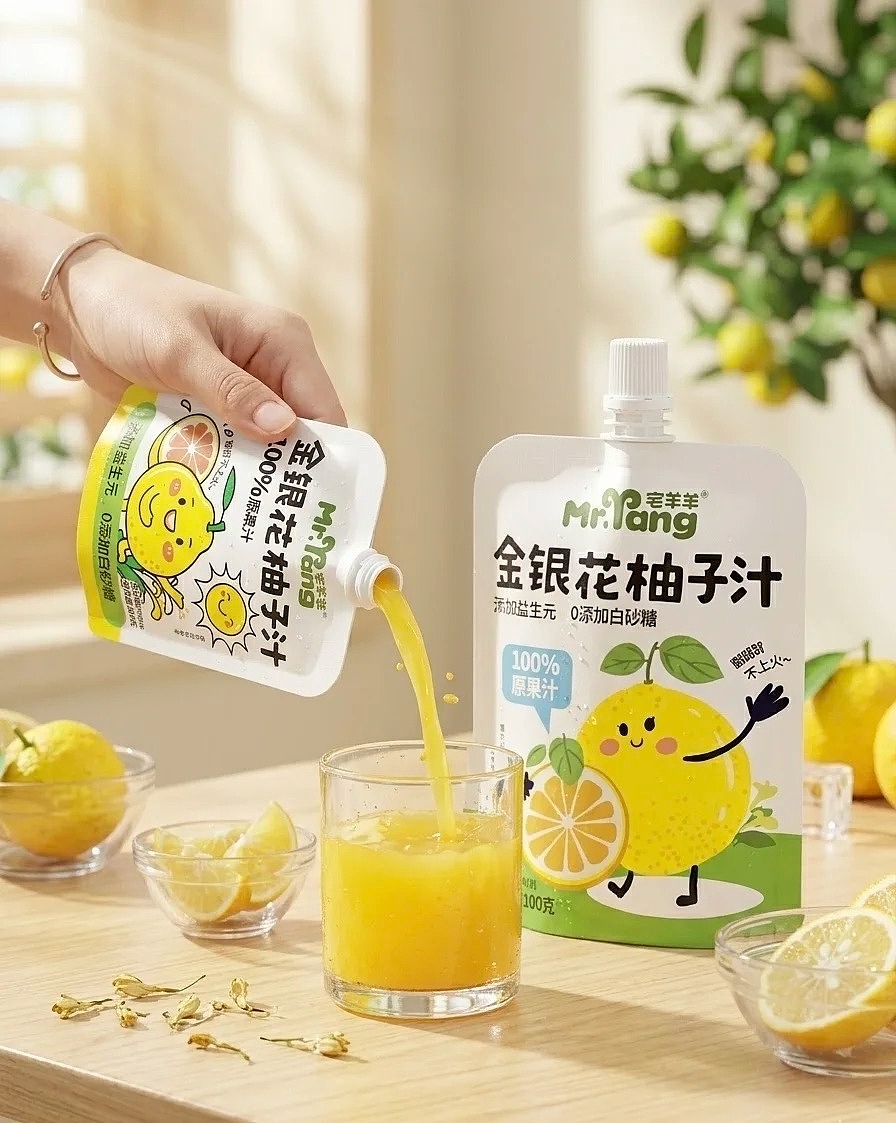 金银花柚子汁包装设计（图ZNDA3MzkxOTA0） - 包装 - 站酷设计师小楼视觉原创素材 - 站酷ZCOOL
