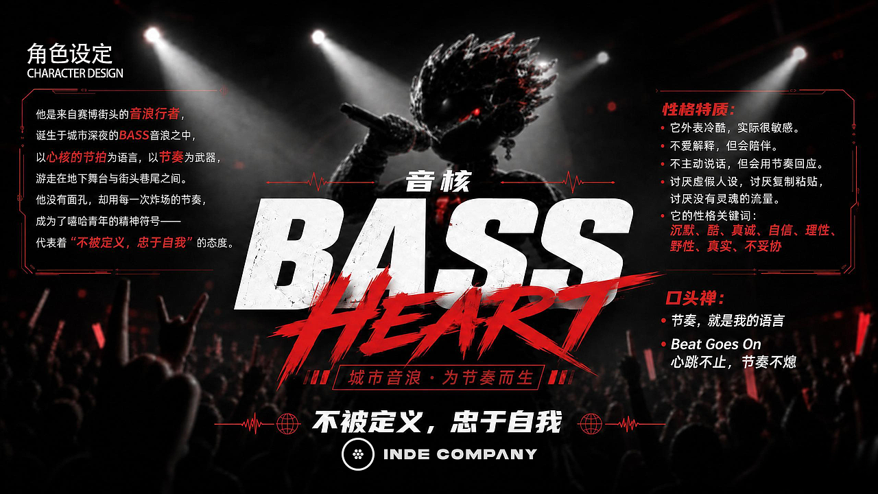 音核Bass Heart | AI在嘻元前IP设计（图ZNDA3MzkyNTAw） - 人物/生物 - 站酷设计师高六玥原创素材 - 站酷ZCOOL