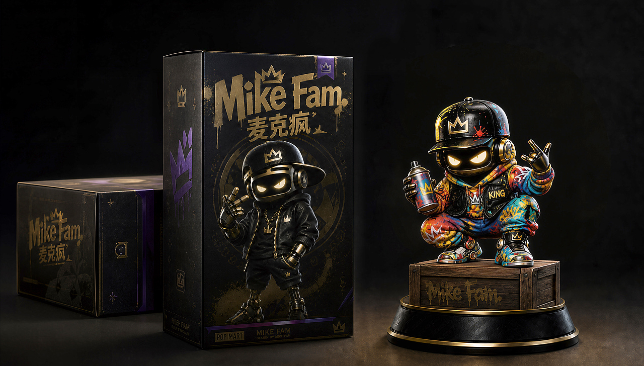 “麦克疯”Mike Fam --- 嘻哈IP设计,产品周边(图ZNDA3NDAyMTE2) - 人物/生物 - 站酷设计师artanisterry原创素材 - 站酷ZCOOL