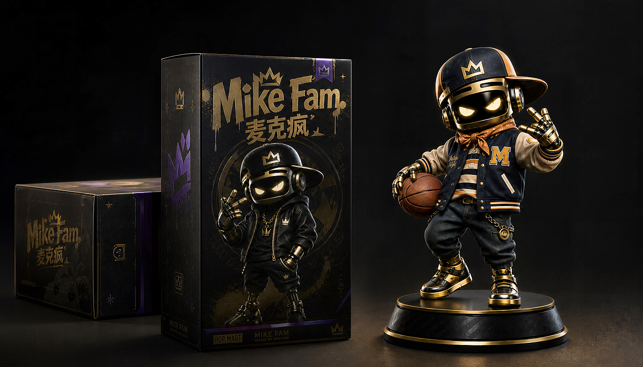 “麦克疯”Mike Fam --- 嘻哈IP设计,产品周边(图ZNDA3NDAyMTI0) - 人物/生物 - 站酷设计师artanisterry原创素材 - 站酷ZCOOL
