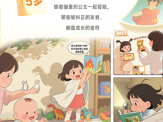 《成长与阅读》营销插画