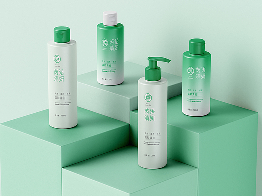 “芮语清妍”净痘皮肤管理机构品牌logo设计