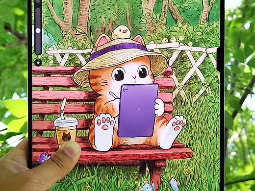 小猫持证户外写生现场